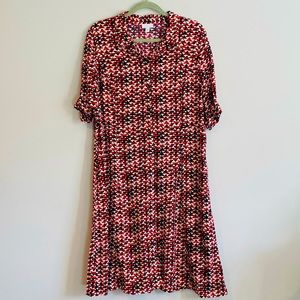 J.Jill Button Up Midi Dress